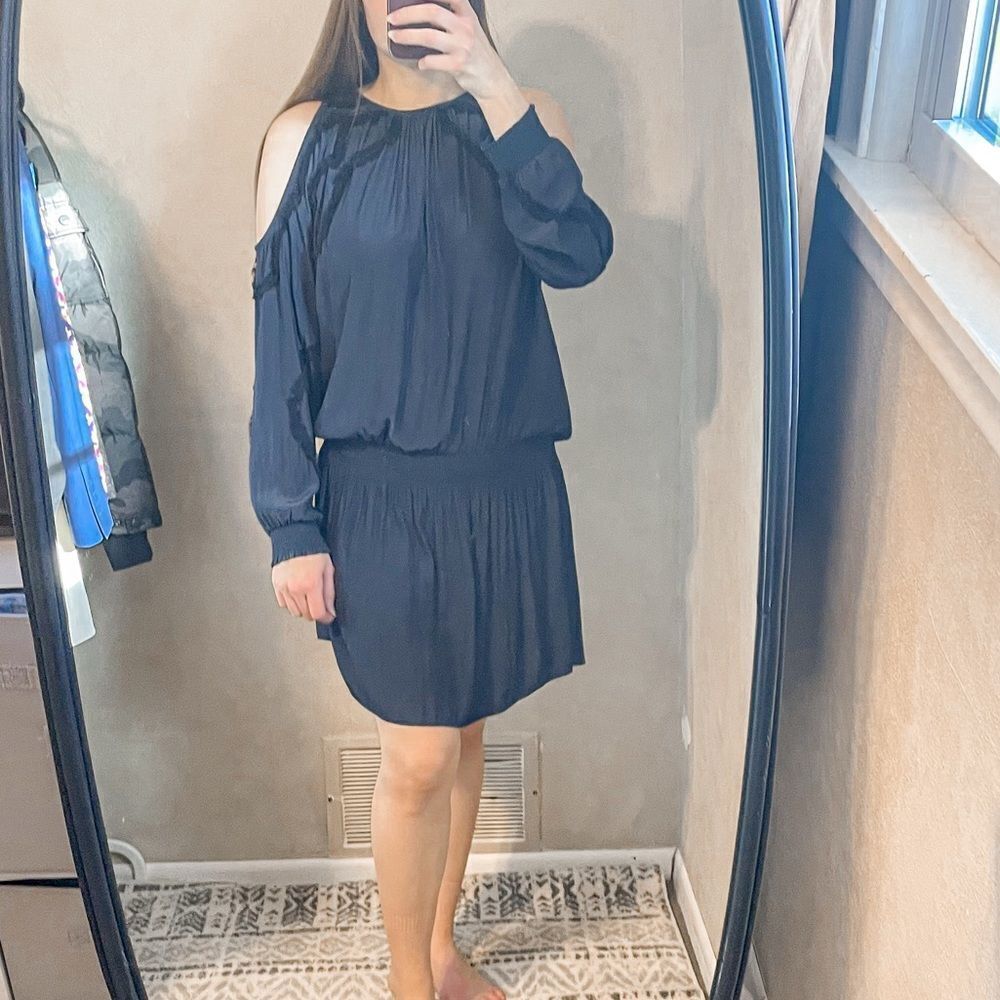 Ramy Brook Taima Cold Shoulder Mini Dress